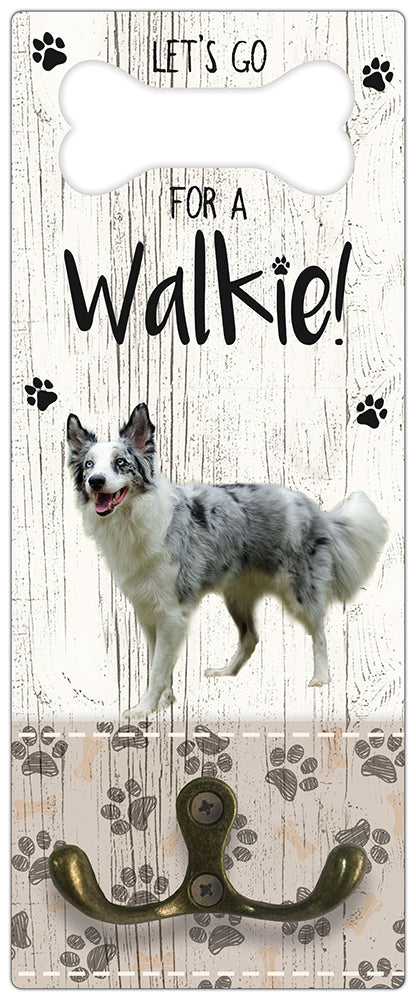 Leibanddrager: Bordercollie - Kapstok voor: Hondenriem - Halsband - Hondentuig