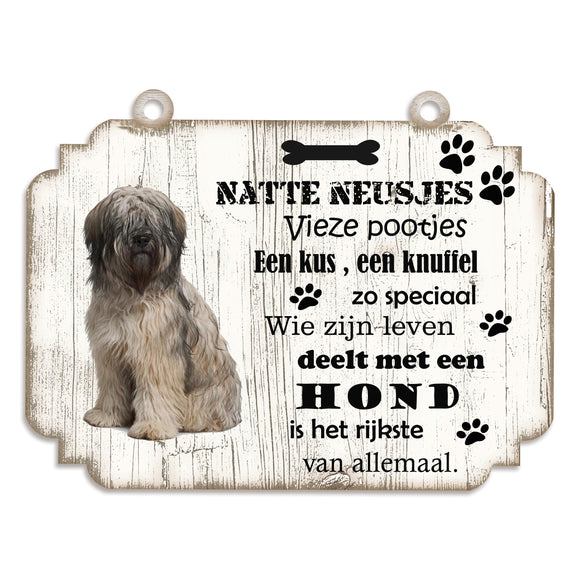 Spreukenbordje hond: Bobtail