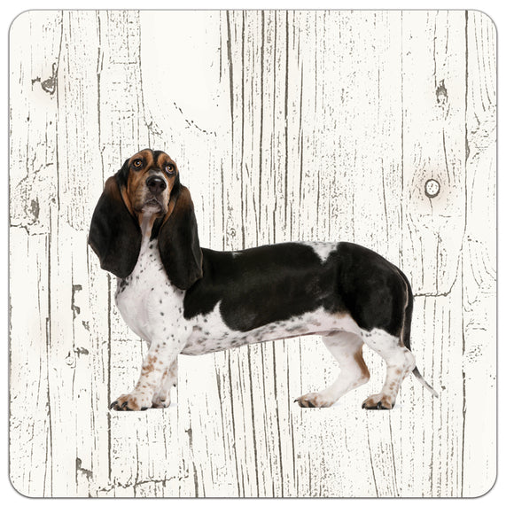 Hond Teckel | Houten Onderzetters 6 Stuks