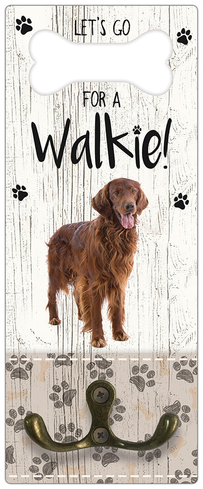 Leibanddrager: Irish Setter - Kapstok voor: Hondenriem - Halsband - Hondentuig