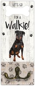 Leibanddrager: Rottweiler - Kapstok voor: Hondenriem - Halsband - Hondentuig