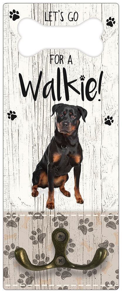 Leibanddrager: Rottweiler - Kapstok voor: Hondenriem - Halsband - Hondentuig