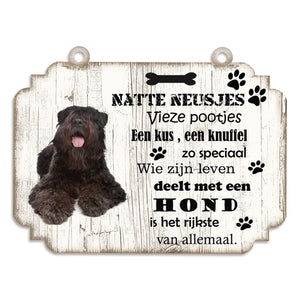 Spreukenbordje hond: Bouvier