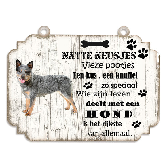 Spreukenbordje hond: australien cat dog