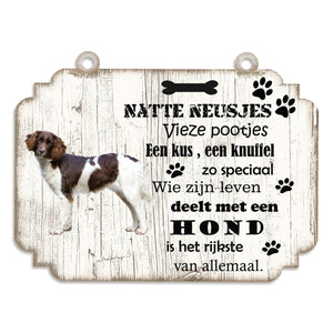 Spreukenbordje hond: heidewachter