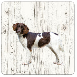 Hond heidewachtel | Houten Onderzetters 6 Stuks
