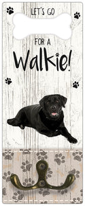 Leibanddrager: Labrador zwart - Kapstok voor: Hondenriem - Halsband - Hondentuig