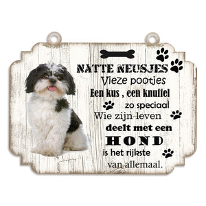Spreukenbordje hond: Boomer