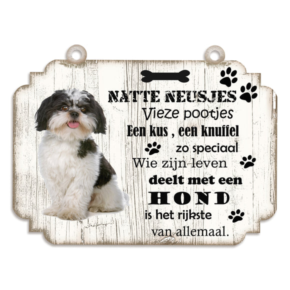 Spreukenbordje hond: Boomer