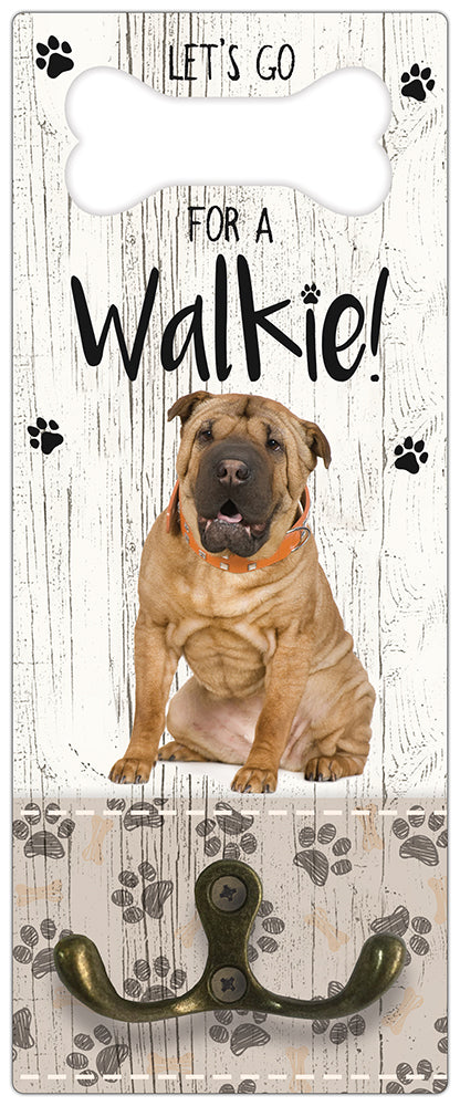 Leibanddrager: Shar Pei - Kapstok voor: Hondenriem - Halsband - Hondentuig
