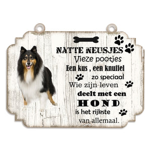 Spreukenbordje hond: Schotse Herdershond