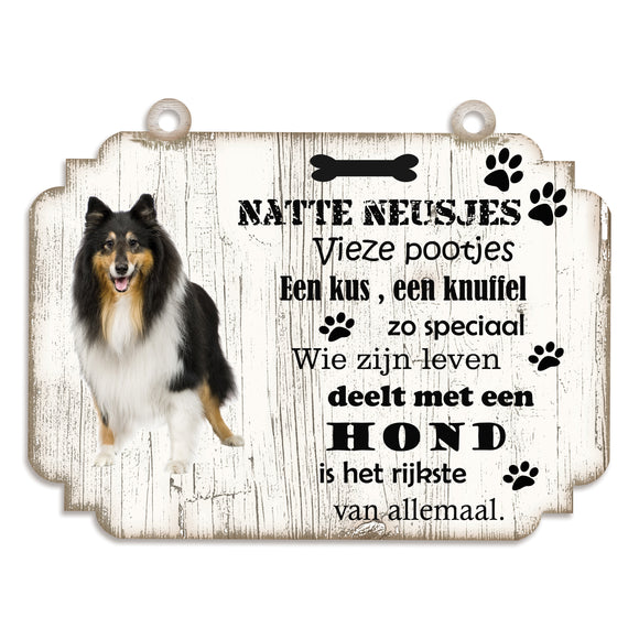 Spreukenbordje hond: Schotse Herdershond