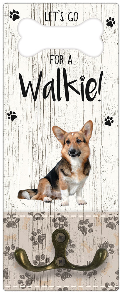 Leibanddrager: Welsh Corgi Cardigan - Kapstok voor: Hondenriem - Halsband - Hondentuig