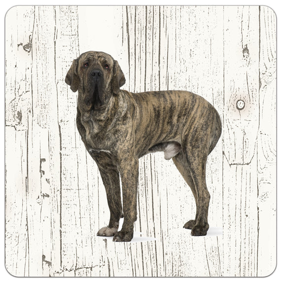 Hond Fila Btasileiro | Houten Onderzetters 6 Stuks