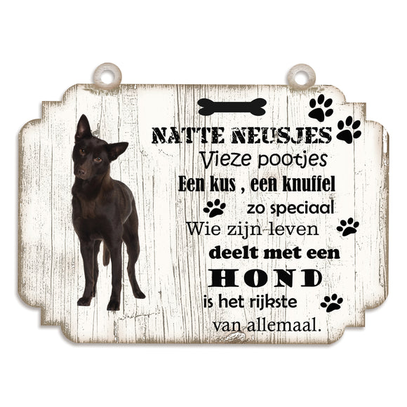 Spreukenbordje hond: Austrailian Celpie