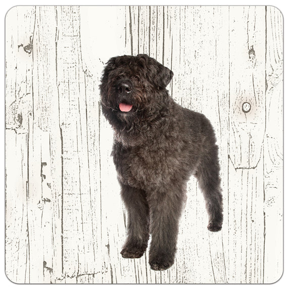 Hond Bouvier des Flanders | Houten Onderzetters 6 Stuks