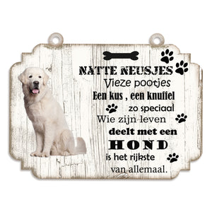Spreukenbordje hond: Tatrahond