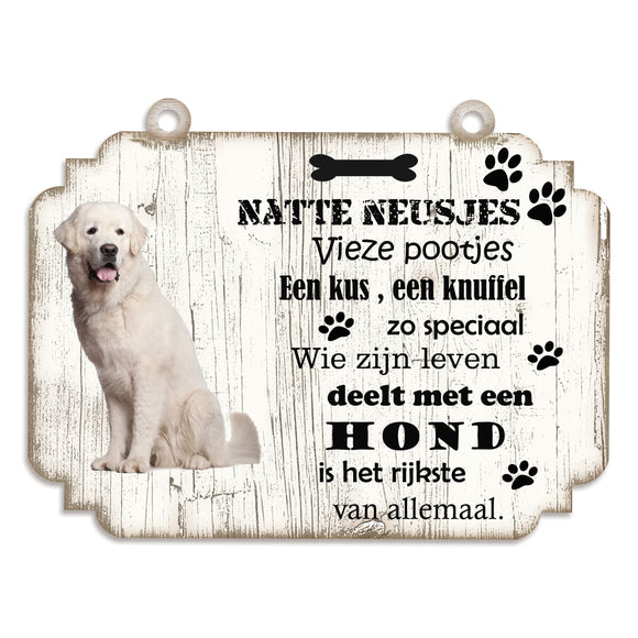 Spreukenbordje hond: Tatrahond