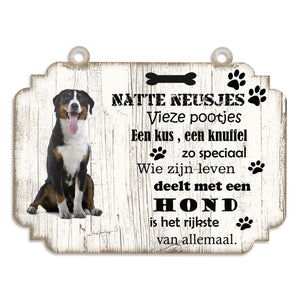 Spreukenbordje hond: Grote Zwitserse Sennerhond
