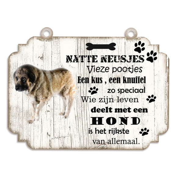 Spreukenbordje hond: Kaukasische Aucharka