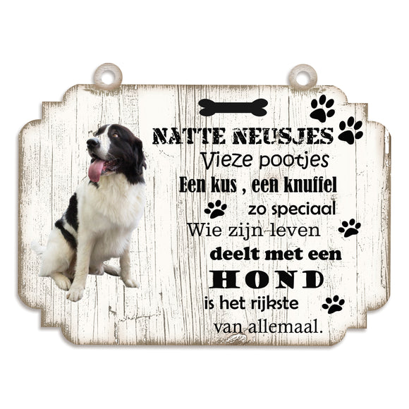 Spreukenbordje hond: Landseer ECT
