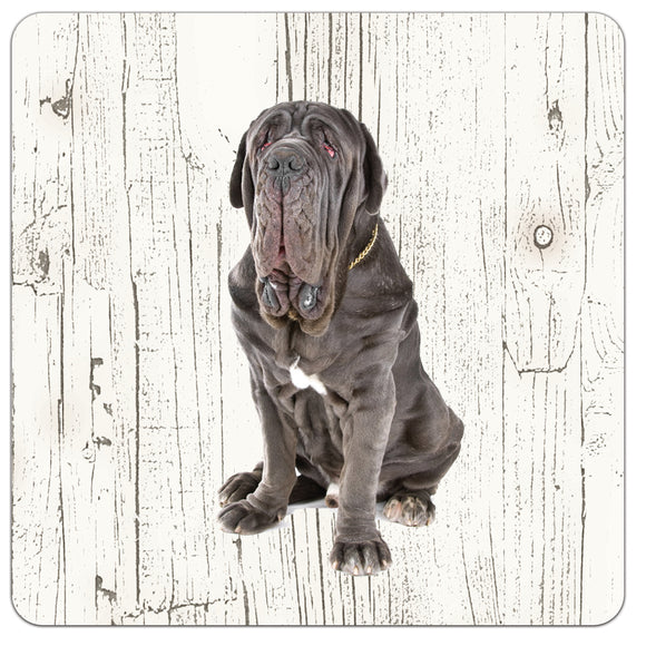 Hond Mastino Napoletano | Houten Onderzetters 6 Stuks