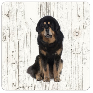 Hond Tibetaanse Mastiff | Houten Onderzetters 6 Stuks