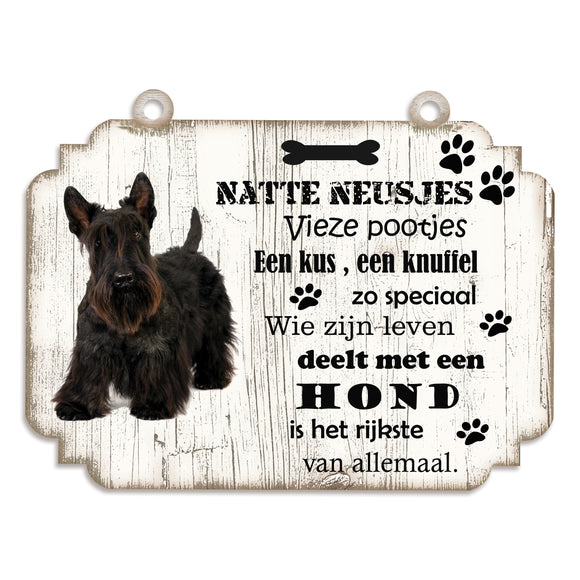 Spreukenbordje hond: Schotse Terriër