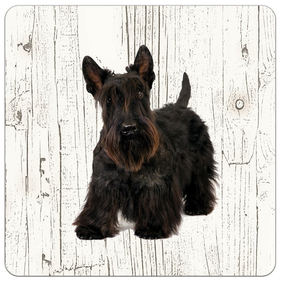 Hond Schotse Terriër | Houten Onderzetters 6 Stuks