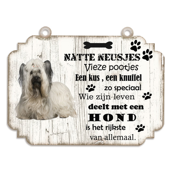 Spreukenbordje hond: Skye Terriër