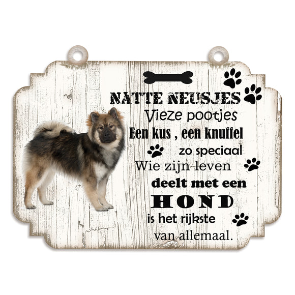 Spreukenbordje hond: Eurasiër