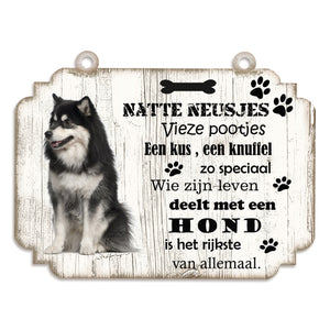 Spreukenbordje hond: Finse Lappenhond