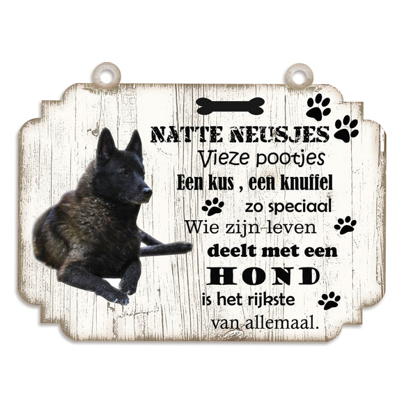 Spreukenbordje hond: Noorse Elandhond
