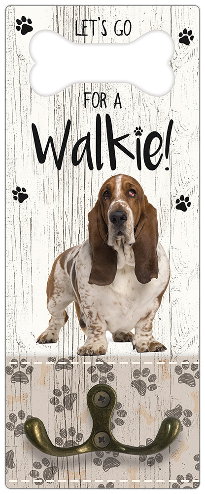 Leibanddrager: Basset Hound - Kapstok voor: Hondenriem - Halsband - Hondentuig