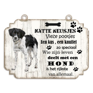 Spreukenbordje hond: Friese Stabij
