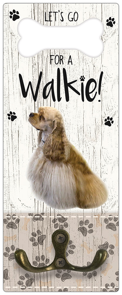 Leibanddrager: Amerikaanse Cocker Spaniel - Kapstok voor: Hondenriem - Halsband - Hondentuig