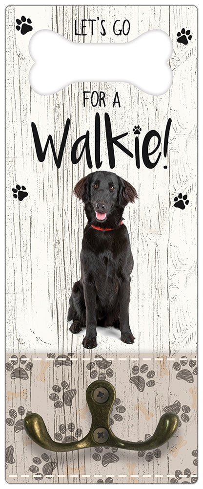 Leibanddrager: Flatceuted Retriever - Kapstok voor: Hondenriem - Halsband - Hondentuig