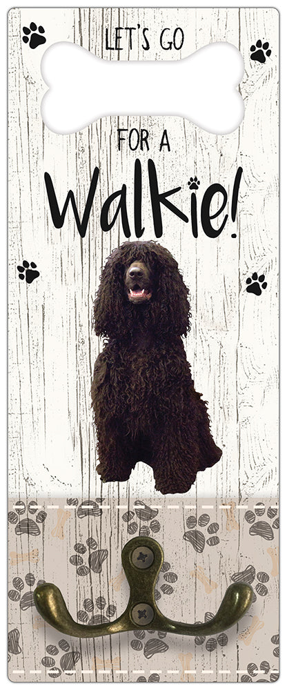 Leibanddrager: Ierse Water Spaniel - Kapstok voor: Hondenriem - Halsband - Hondentuig