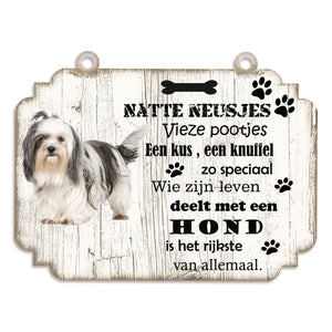 Spreukenbordje hond: Shih Tzu