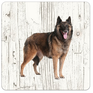 Hond Tervuurse Herder | Houten Onderzetters 6 Stuks