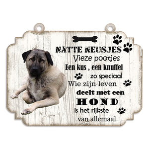 Spreukenbordje Hond: Kangal