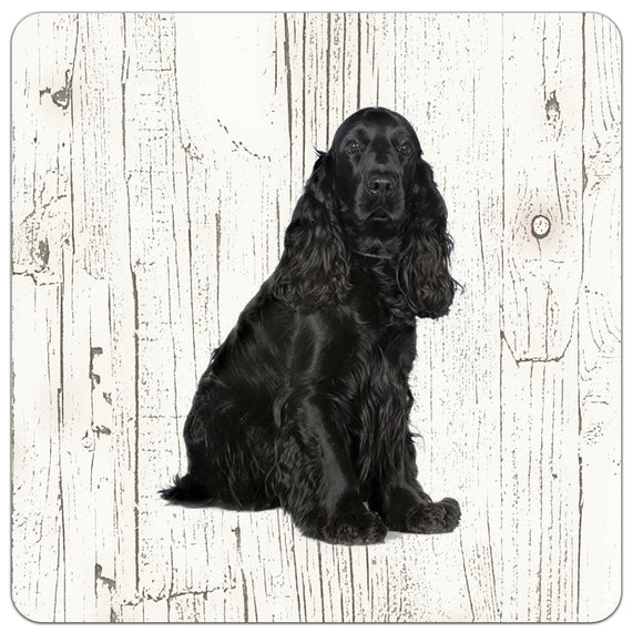 Hond Engelse Cockerspaniël | Houten Onderzetters 6 Stuks