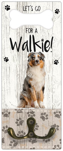 Leibanddrager: Australian Shepherd Dog - Kapstok voor: Hondenriem - Halsband - Hondentuig