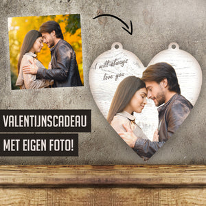 Houten Hartje - Eigen Foto!