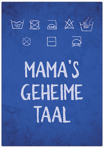 Spreukenbordje: Mama's Geheime Taal! | Houten Tekstbord