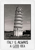 Spreukenbordje: Italy is always a good idea! | Houten Tekstbord