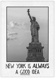 Spreukenbordje: New York is always a good idea! | Houten Tekstbord