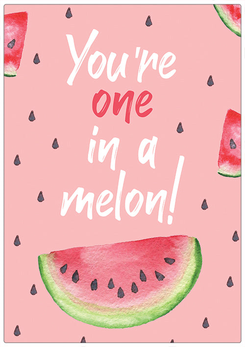 Spreukenbordje: You're one in a melon! | Houten Tekstbord
