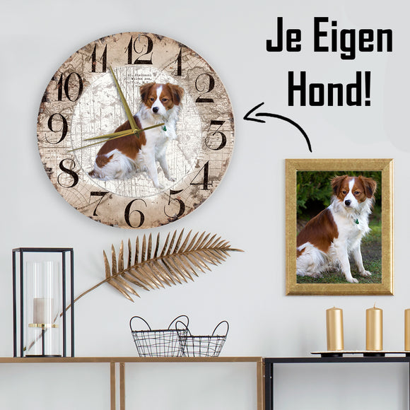 Wandklok Hond - Eigen Foto!