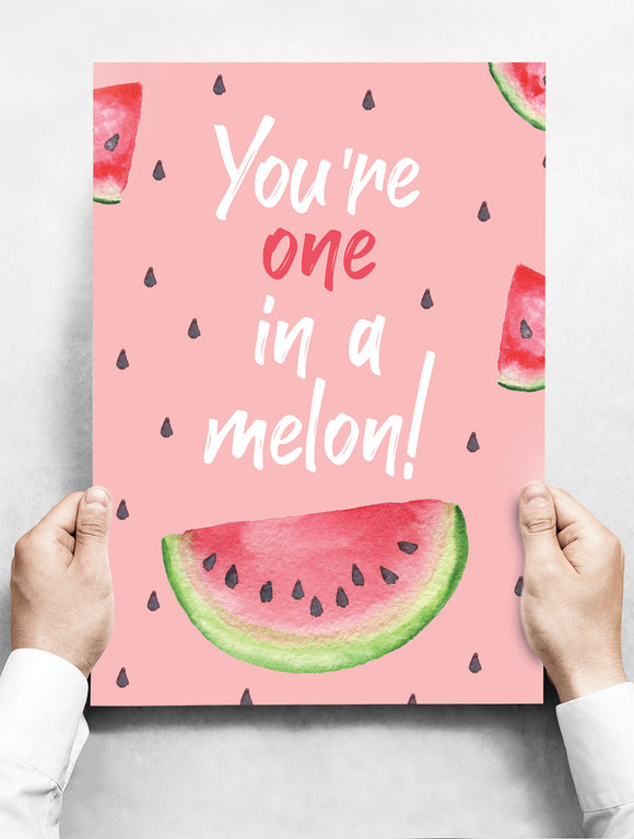 Wandbord: You're one in a melon! | 30 x 42 cm